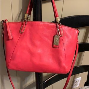Leather Coach Satchel/Crossbody Purse